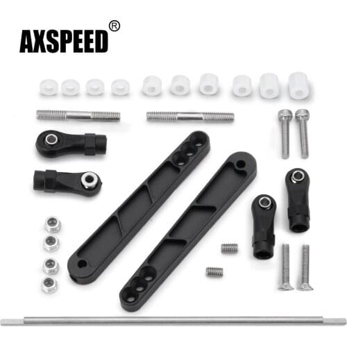 AXSPEED Aluminum Anti-Tilt Rod Black Sliver for RC Car Axial RR10 90048 90053 yeti 90025 90026 90050 Wraith