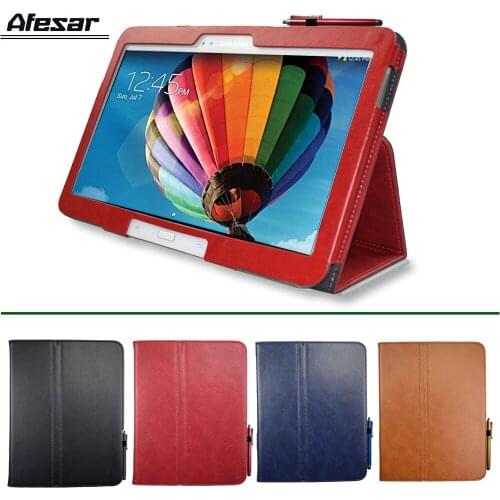 GT p5200 p5210 p5220 Folio Slim PU Leather Stand Cover Case for Samsung Galaxy Tab 3 10.1 Book Flip Cover Auto Sleep