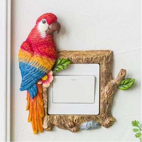 Switch sticker decorative frame, wall sticker protective cover, American European creative household socket frame, wall decorati