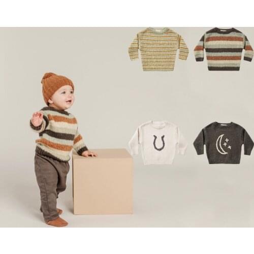 EnkeliBB Toddler Boy Winter Jumpers Girl Brand Sweaters R*Cru Kids Clothes Baby Fashion Brand Knit Outfit Baby Brand Winter Top