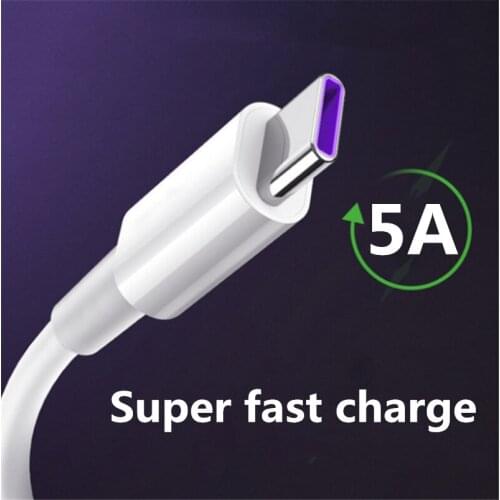 2pcs 1M/2M 5A USB Type C Charger Cable for Huawei Redmi note 8 Samsung Quick Charge USB C Fast Charging Cable USB Type-C Wire