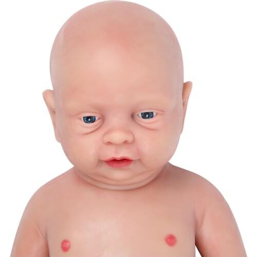 IVITA WB1502 18 Inch 3800g Skin color Realistic Silicon Reborn Boy Doll Lifelike FULL BODY SILICONE brinquedo eyes opened Toys
