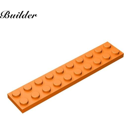 Little Builder 3832 MOC Thin Figures Bricks 2x10 Dots 10pcs Building Blocks DIY Creative Assembles Particles Toys for Children