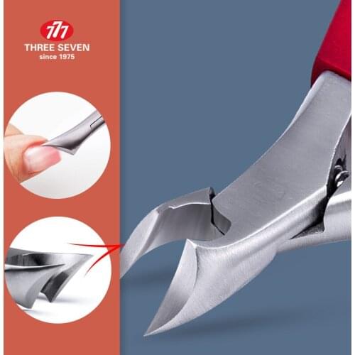 THREE SEVEN/777 Manicure Care Cuticle Scissors/Pliers/ Pushers Nail Clippers Trimmers Stainless Steel Professional Nail Art Tool