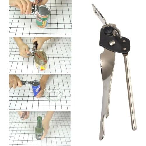 Kitchen Multifunctional Safety Side Cut Stainless Steel Can Opener Bottle Manual Handheld Butterfly Head Simple Tin Tool