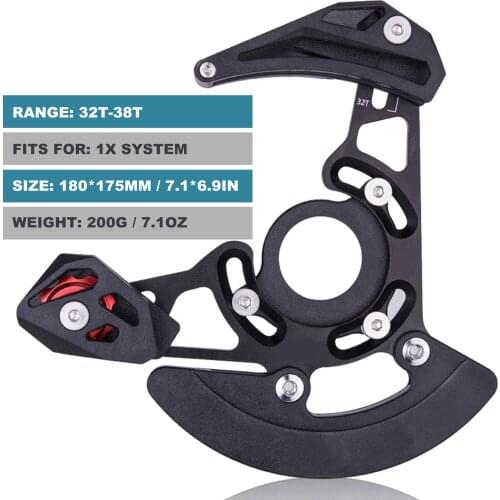 Bike Chain Guide 32-38T Single Disc 1X System Chain Guide for Mountain Bike Road Bicycle