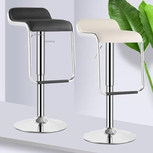 Kitchen Living Room Lift Swivel Bar Chairs for Household Furniture High Bar Stool Modern Minimalist Front Desk Counter Bar Chair