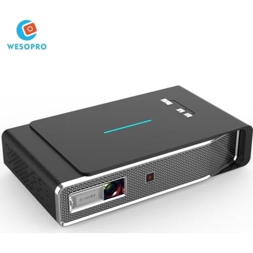 WESOPRO Home Theater Projector 4K 3D Cinema 1080P HD AV Video Projector Android OS WiFi Smart DLP LED High Lumens Projector