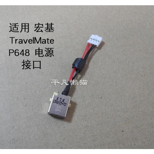 DC Power Jack with cable For Acer TravelMate P648 TMP468 laptop DC-IN Flex Cable