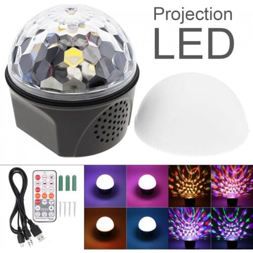 Magic Ball Blue-tooth Crystal Speaker Light Disco USB Laser Mini Strobe Light Stage Effect Light with Remote Control