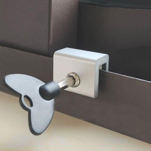 Baby Safety Lock Aluminum Alloy Child Sliding Windows Lock Anti-theft Security Sliding Sash Stopper Baby Protection Kids Safety