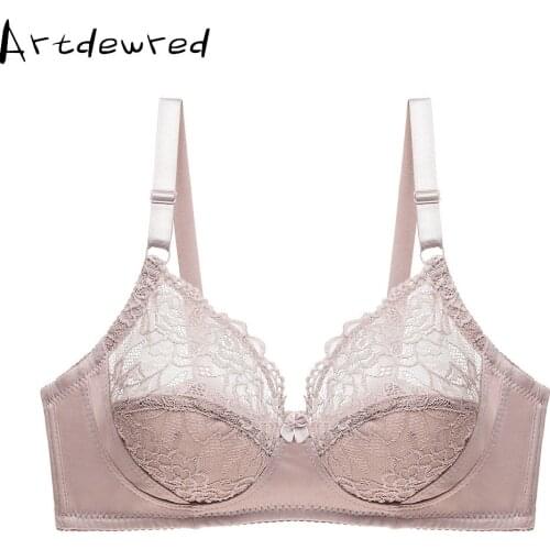 Plus Size Bra Sexy Lace Bras For Women Fashion Large Size Push Up B C Cup Bralette Lingerie Ultrathin Brassiere Underwear