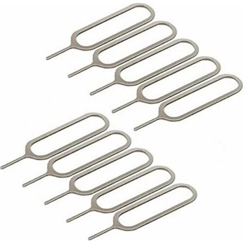10PCS Sim Card Tool For iPhone 5s iPhone 6 7 4s 5 5C Xiaomi Redmi 3 iPad eject pin needle herramientas accesorios para celulares