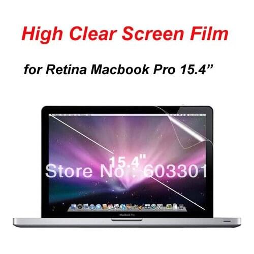 10pcs High Clear Screen Film for Macbook Retina Pro 15.4 A1398 For MacBook Pro Retina 15 15.4" Screen Guard Cover Film protector