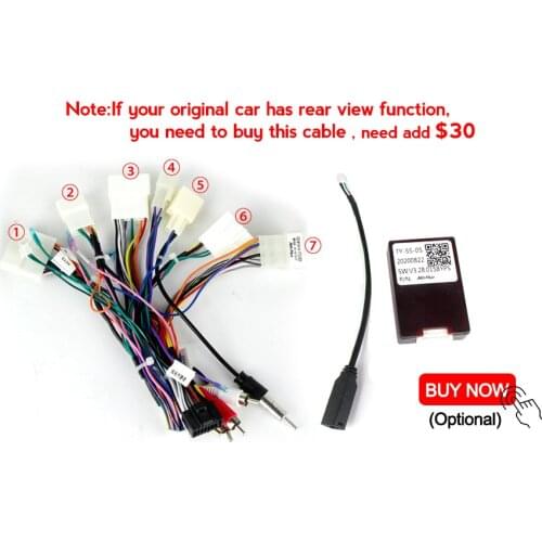 MEKEDE Car 16-pin Android Wire Harness Power Cable Adapter With Canbus For Toyota Corolla 11 Auris E180 2017 2018