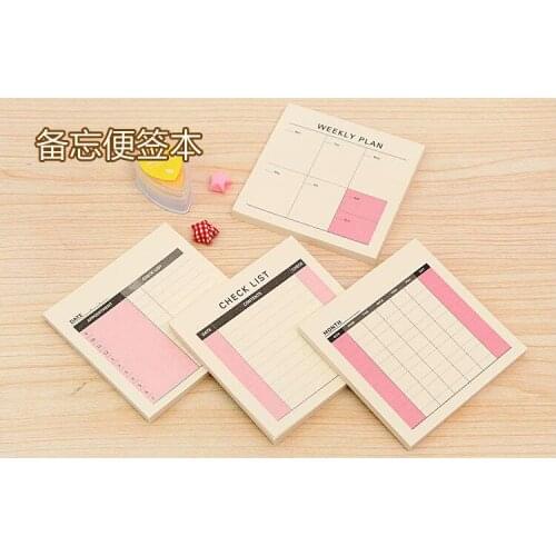 1PACK/LOT 94*94mm New Korea Fashion Daily Desk note pad Sticky note Note pads Memo MemoPads Writing scratch pad