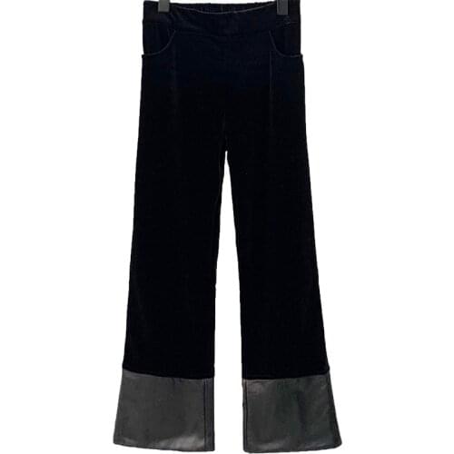 Женские бархатные брюки EI·BAWN China At AliExpress