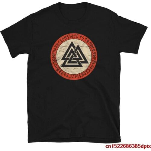 Viking Knot Valknut Odin Wotan Old Norse Mythology Warrior design T-shirt