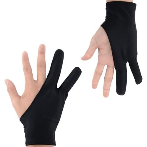 Artist Glove For Drawing For Art Students Arts Lovers Drawing Gloves Black 2 Finger Painting Digital Tablet Writing Glove