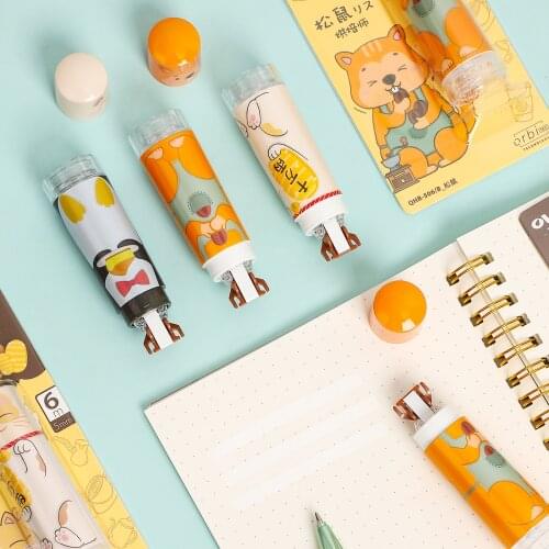 JIANWU Cartoon Animal Series Correction Tape White Out Corrector Kawaii Student Stationery Office School Supplies Papeleria