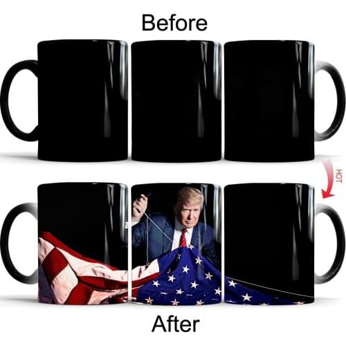 Donald Trump Ceramic coffee mug Color Changing Mugs Milk tea Cup