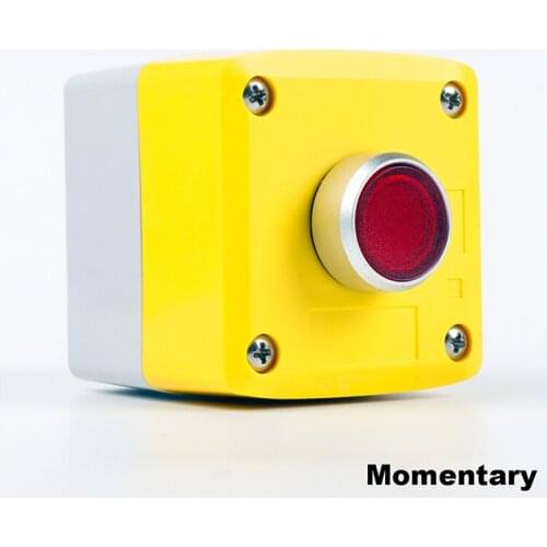 Flush button Momentary button switch+button BOX GOB-1A-11D IP65 Suitable for harsh environment
