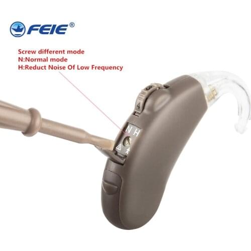 High-Low Tone Hearing Aids Kit Adjustable Behind Ear Sound Enhancer Ear Care For the elderly deaf hear better than Siemens S-203
