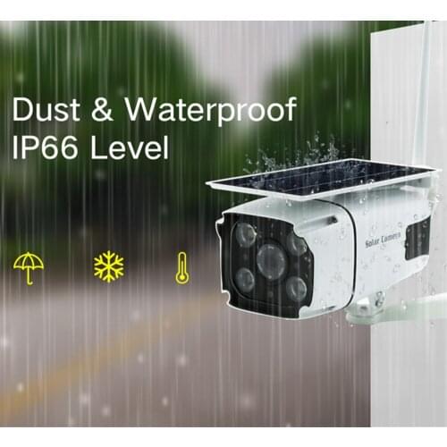 Outdoor Solar Camera Wifi Solar Surveillance Secutiry IP Bullet Camera