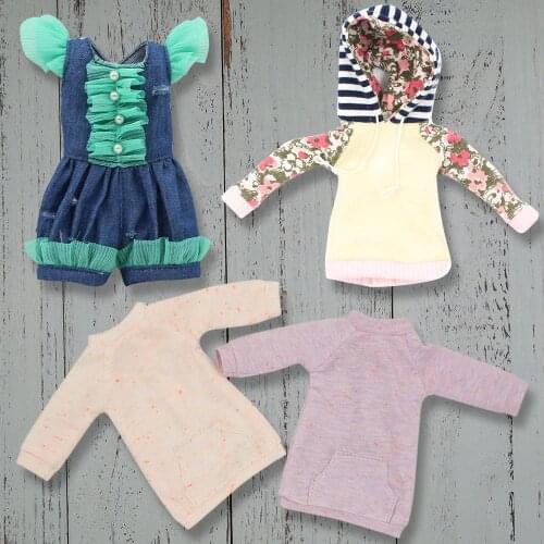 Outfits for Blyth doll sweater jumpsuits suit for 1/6 BJD azone icy dbs
