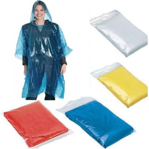 1PCS Disposable raincoat Outdoor Hiking Mountain Travel Waterproof Rain Poncho Coat Against Dust and Contact Protective
