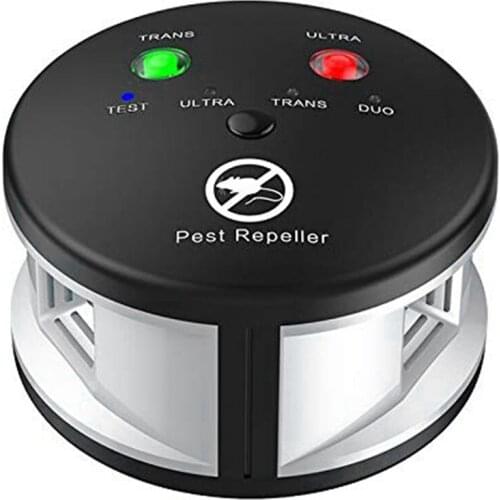 Riple Rodent Repeller, Ultrasonic Pest Repeller, Pressure Wave, Indoor for Mice, Rats, Spiders,360 Degree Eu Plug