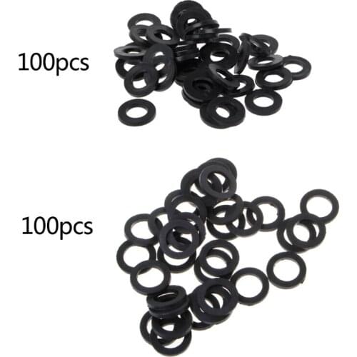 New 100pcs Flat Rubber Seal O-Ring Hose Gasket Rubber Washer Lot for Faucet Grommet