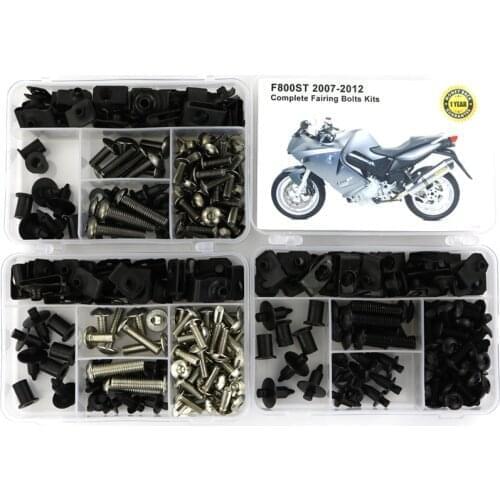 Fit For BMW F800ST 2007 2008 2009 2010 2011 2012 Complete Full Fairing Covering Bolts Kit Nuts Bodywork Screws