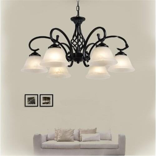 Wrought iron lamps pendant light European model lower living room bedroom dining room lights den lamp New pendant lamp ZX64
