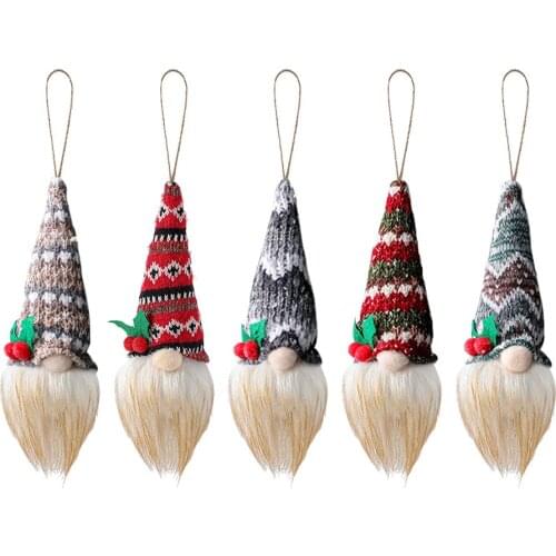 Christmas 2021 Orange Hat Sunflower Faceless Doll Harvest Festival Ornament Gnome Dwarf Doll For Home Party Decorations