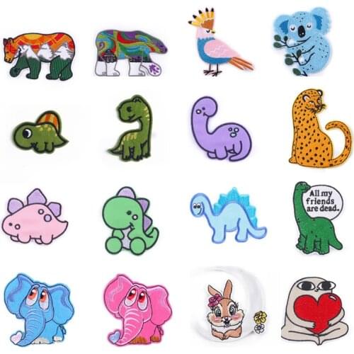 DIY Cartoon Cute Animal Patch Iron On Patches For Clothes Embroidered Patches For Clothing Stickers Patch For Clothing Applique