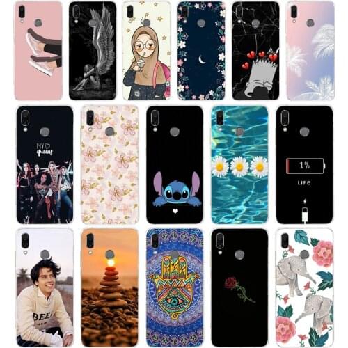J silicone case for huawei honor 8x Case 6.5 inch Soft TPU Back Cover for huawei honor 8x Protect Phone shell Coque painting