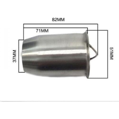 51mm Silver Motorcycle Exhaust Can Muffler Insert Baffle DB Killer Silencer