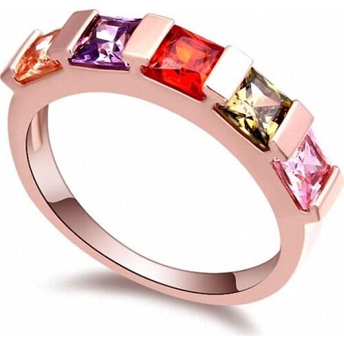 TRACYSWING Real Austrian Crystals Brand AAA Zirconia Micro Inlays Fashion Ring for women New Geometric Th-108633