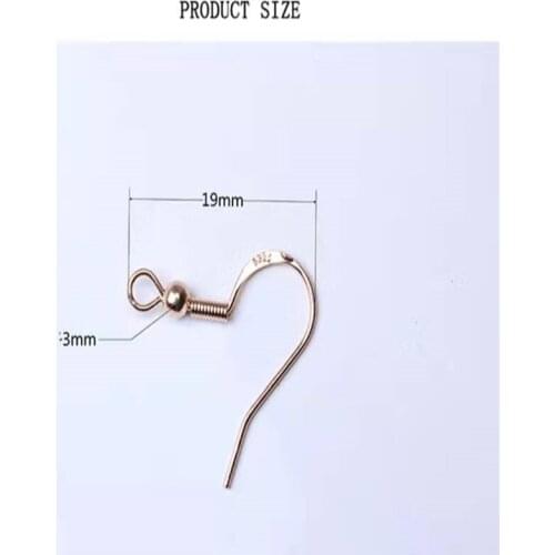 100pcs High Quality 925 Copper Plated Silver Ear Hook Jewelry Accessories Diy Making Ladies Earring Ear Hook Materials Wholesale