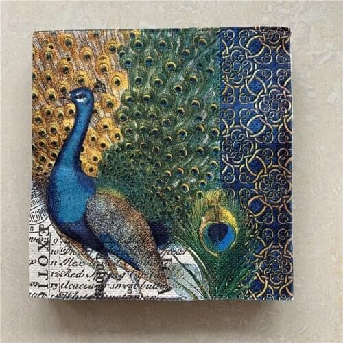 25cm Christmas vintage napkin paper elegant tissue patter bird fruit decoupage wedding birthday party decor beautiful serviettes