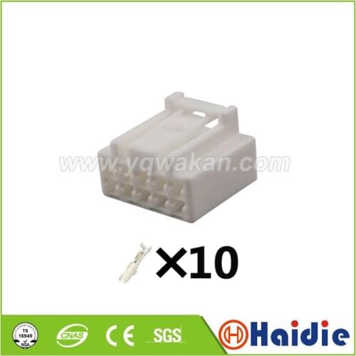 2sets 10pin auto female of 6249-1235 wire harness cable plug automobile 10 hole unsealed connector 6248-5276