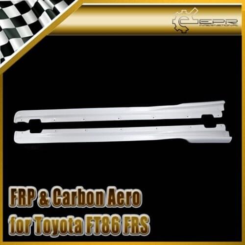 Car Styling For Toyota FT86 FRS RB Style FRP Fiber Glass Side Skirt Extension