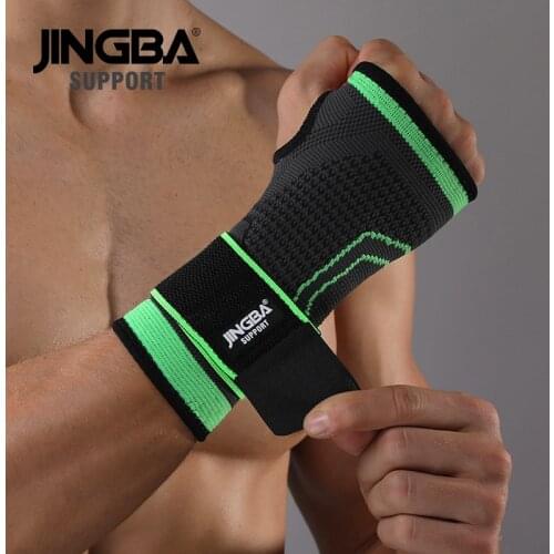 JINGBA SUPPORT 1 PCS Nylon Bandage Weightlifting Sport Wristband Support Protective Handguard Wrist joint Protector Dropshipping