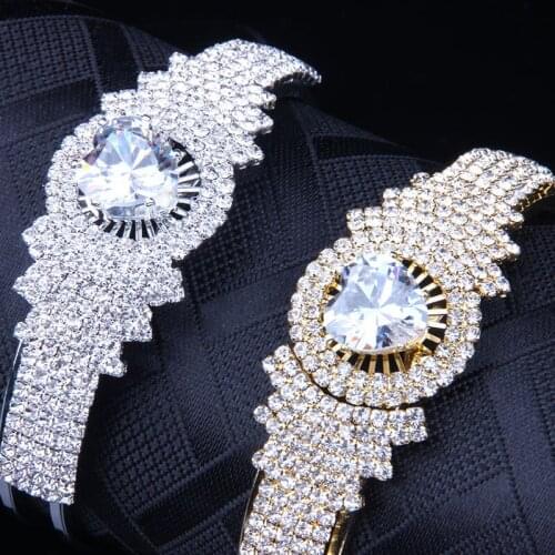 Tennis Chain Bracelet Hip hop Jewelry Rhinestone Copper Zircona Material Men Women Bracelet JW004