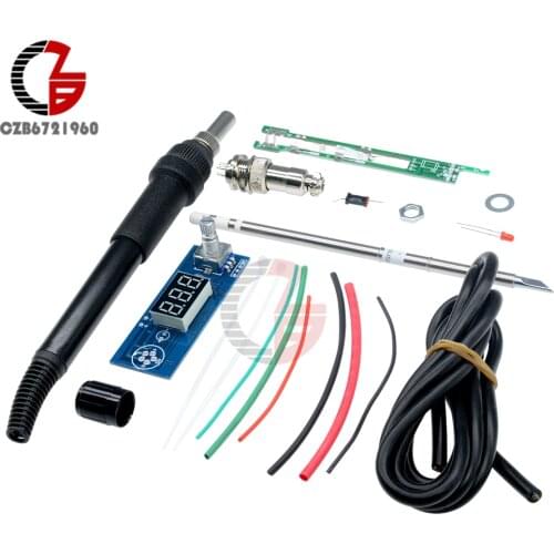 Digital Thermostat DIY Kits Temperature Controller Module LED Display Soldering Iron Weather Station for HAKKO T12 Handle