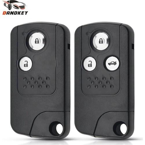 Dandkey Remote Smart Key For Honda Civic Accord CR-V Odyssey 2013-2015 Fob 2/3 Buttons Key Shell Keyless Entry Case Replacement