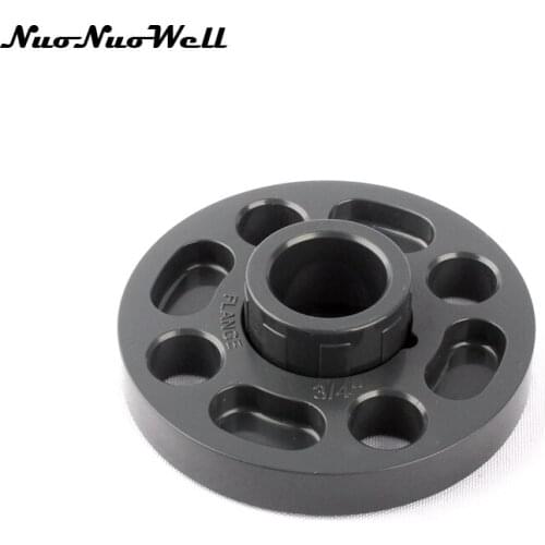 1pcs NuoNuoWell PVC ANSI 3/4" Flange Pipe Connector Hose Adapter Hardware Fittings Tube Parts Slip Socket Flanges