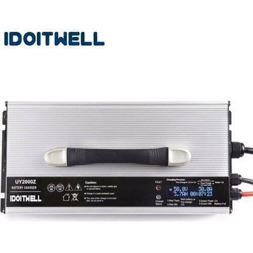 Intelligent 8S li-ion battery charger 33.6V 55A Automatic 8S lithium battery charger Customized Auto-Stop Smart 8S lipo charger