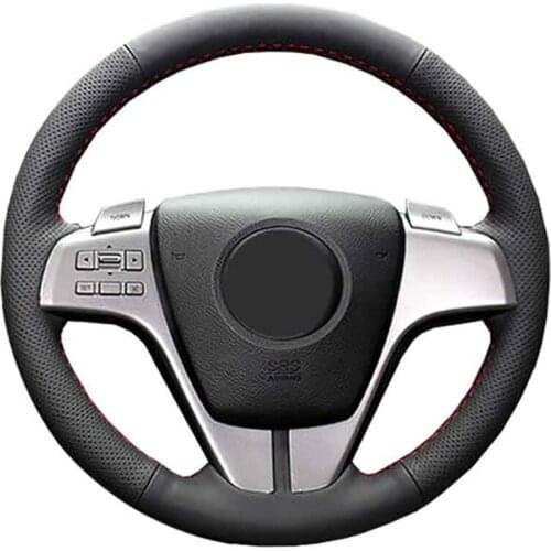 DIY Custom Car Steering Wheel Cover For Mazda 3 AxelaMazda CX-7 CX7 Mazda 5 Mazda 6 Atenza Leather Braid For Steering Wheel